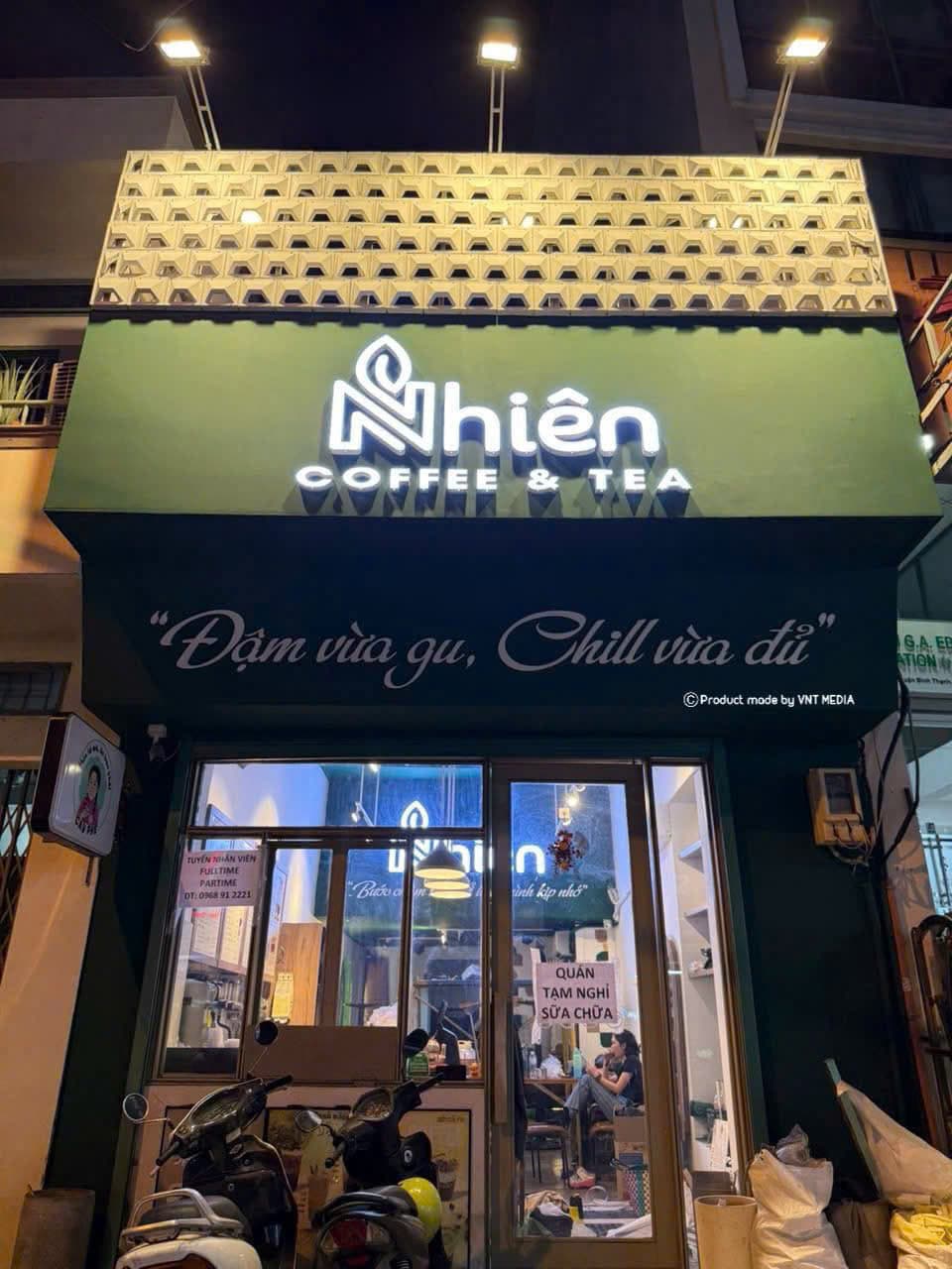 Bảng Hiệu Quán Nhiên Coffee & Tea - VNT Media